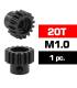 HSS STEEL M1.0 PINION GEAR 20T W/5.0mm BORE - ULTIMATE - UR4310-20