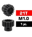 HSS STEEL M1.0 PINION GEAR 21T W/5.0mm BORE - ULTIMATE - UR4310-21