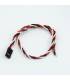 CONECTOR FUTABA HEMBRA CON CABLE TRENZADO (30cm)