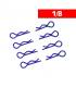 Body Clips 1/8 Blue (x8) - UR6412-A - ULTIMATE 