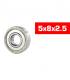 "5x8x2.5mm ""HS"" METAL SHIELDED BEARING SET (2pcs) - UR7824-2 - ULTI