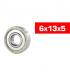 Roulements métal HS 6x13x5 (2pcs) - ULTIMATE - UR7837-2