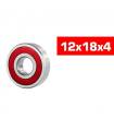 "12x18x4mm ""HS"" RUBBER SEALED BEARING SET (2pcs) - UR7851-2 - ULTIM