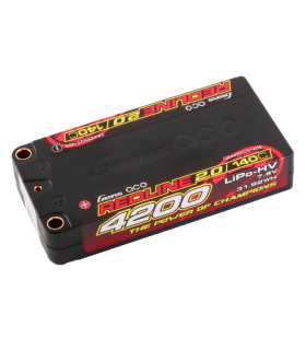 BATERIA LIPO 4200 mAh SHORTY 7.6V HV 140C 2S1P PK5 - GENS ACE