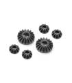 COMPOSITE GEAR DIFF BEVEL & SATELLITE GEARS (2+4) - XRAY