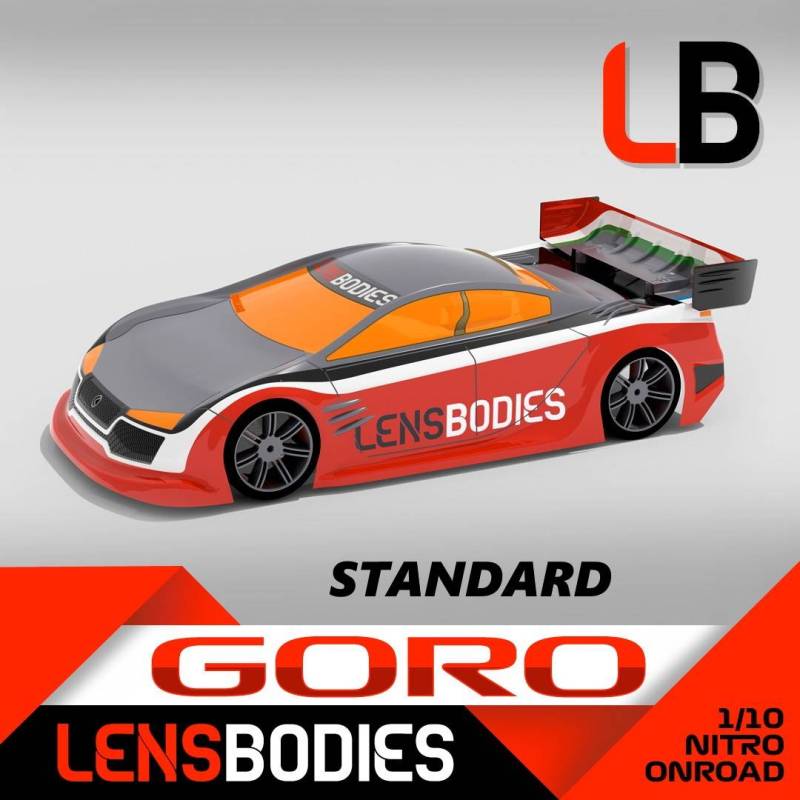 1/10 ONROAD BODY GORO STANDARD WEIGHT - HOT RACE 1/10 ONROAD BODY GORO STANDARD WEIGHT - HOT RACE