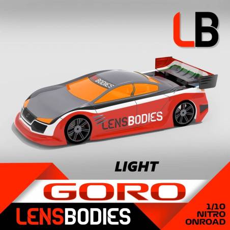 CARROCERIA LENSBODIES 1/10 ONROAD GORO LIGHT WEIGHT - HOT RACE