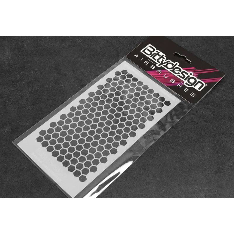Vinyl stencil - Honeycomb V1 large - BITTYDESIGN Vinyl stencil - Honeycomb V1 large - BITTYDESIGN