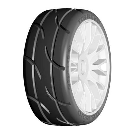 GT 1/8 T03 Revo XM2 (SSoft) on FLEX wheels (2) - GRP - GTH03-XM2