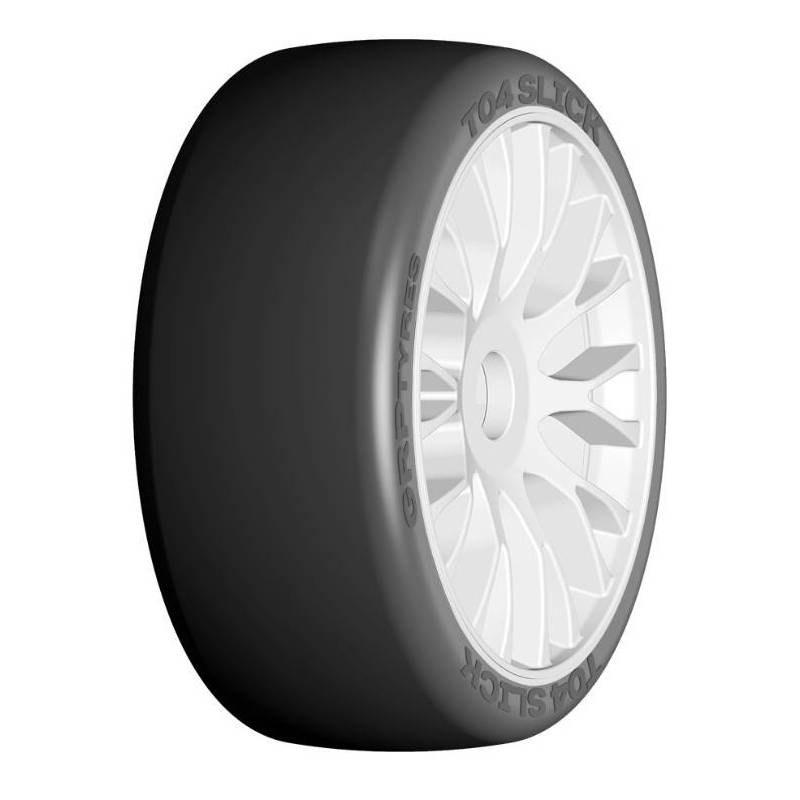 GT 1/8 T04 Slick XM4 (SoftMed) on RIGID wheels (2) - GRP - GTJ04-XM4 GT 1/8 T04 Slick XM4 (SoftMed) on RIGID wheels (2) - GRP - GTJ04-XM4