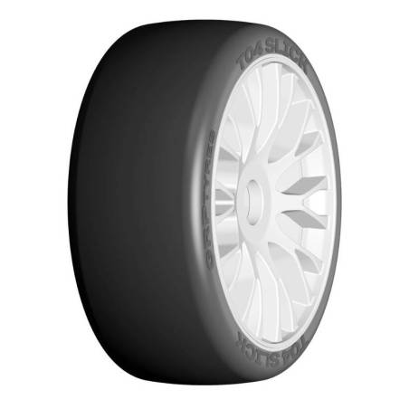 GT 1/8 T04 Slick XM4 (SoftMed) on RIGID wheels (2) - GRP - GTJ04-XM4