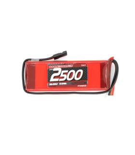 LiPo 2500mAh RX-Pack 2/3A Straight - 7.4V - NOSRAM - 943003