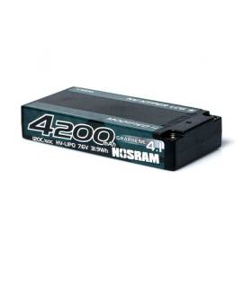 Accu Lipo Hyper LCG 4200mah 2S HV Shorty Graphene - NOSRAM - 999753