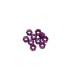 4 mm. ALU. NYLON NUT PURPLE (10 pcs) - UR1512-P - ULTIMATE