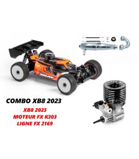 Kit Xray XB8'23 + Engine FX K303 + Pipe Efra 2169 - XRAY