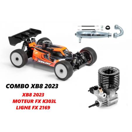Kit Xray XB8'23 + Engine FX K303L + Pipe Efra 2169 - XRAY - 350018-C2