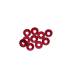 3 mm. ALU. WASHER RED (10 pcs) - UR1501-R - ULTIMATE