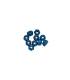 3 mm. ALU. NYLON NUT BLUE (10pcs) - UR1502-A - ULTIMATE