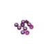 3mm. ALU. NYLON NUT W/FLANGED PURPLE (10pcs) - UR1503-P - ULTIMATE