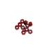 3 mm. ALU. NYLON NUT RED (10pcs) - UR1502-R - ULTIMATE