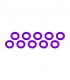 ALUMINUM SHIM (3x6x0.5mm) PURPLE (10pcs) - UR1504-P - ULTIMATE