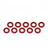 ALUMINUM SHIM (3x6x0.5mm) RED (10pcs) - UR1504-R - ULTIMATE