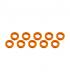 ALUMINUM SHIM (3x6x1mm) ORANGE (10pcs) - UR1505-G - ULTIMATE