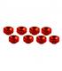 Rondelles de servos M3 - Rouge (8pcs) - ULTIMATE - UR1507-R