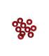 4 mm. ALU WASHER RED (10 pcs) - UR1511-R - ULTIMATE