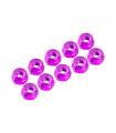 4 mm. ALU. NYLON NUT PINK (10 pcs) - UR1512-PK - ULTIMATE