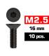 M2,5x16mm FLAT HEAD SCREWS (10 pcs) - UR1612516 - ULTIMATE