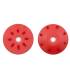 16mm CONICAL SHOCK PISTONS (1.2mm x 8 angled holes) (2pcs) - UR1711 -