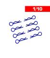 Clips carrosserie 1/10 bleu (x8) - ULTIMATE - UR6411-A