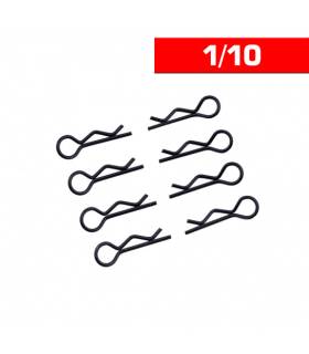 Body Clips 1/10 Black (x8) - UR6411-N - ULTIMATE