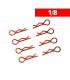 CLIPS CARROCERIA 1/8 L+ R NARANJA (8u.)