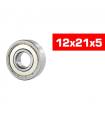 "12x21x5mm ""HS"" METAL SHIELDED BEARING SET (2pcs) - UR7848-2 - ULTI