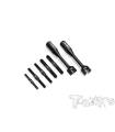 Titanium Black Coat Turnbuckle Set(SWORKZ S35-4 EVO/GT2) - TWORKS