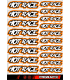 PEGATINA HOTRACE NARANJA - HOTRACE STICKER ORANGE