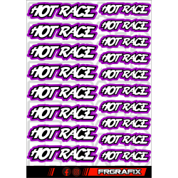 HOTRACE STICKER PURPLE - FRGRAFIX