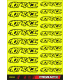 HOTRACE STICKER FLUORESCENT YELLOW - FRGRAFIX