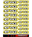 HOTRACE STICKER YELLOW - FRGRAFIX