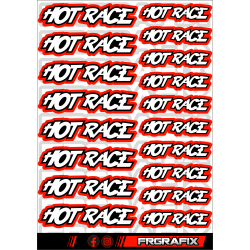 HOTRACE STICKER RED - FRGRAFIX