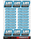 ULTIMATE RACING STICKER BLUE - FRGRAFIX