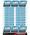 PEGATINA ULTIMATE RACING AZUL - ULTIMATE RACING STICKER BLUE