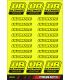 ULTIMATE RACING STICKER FLUORESCENT YELLOW - FRGRAFIX