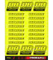 ULTIMATE RACING STICKER FLUORESCENT YELLOW - FRGRAFIX