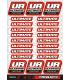 ULTIMATE RACING STICKER RED - FRGRAFIX