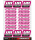 PEGATINA ULTIMATE RACING ROSA - ULTIMATE RACING STICKER PINK