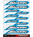 PEGATINA SWORKZ AZUL - SWORKZ STICKER BLUE