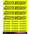 PEGATINA TEAM ASSOCIATED AMARILLO FLUOR - TEAM ASSOCIATED STICKER FLU